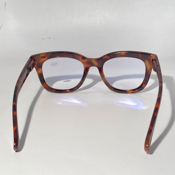 1561 Mona Reading Glasses 1.25 Tortoise Readers Rounded Square Frame NWT - Picture 5 of 9